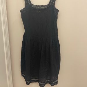 Wilfred black flowy summer dress